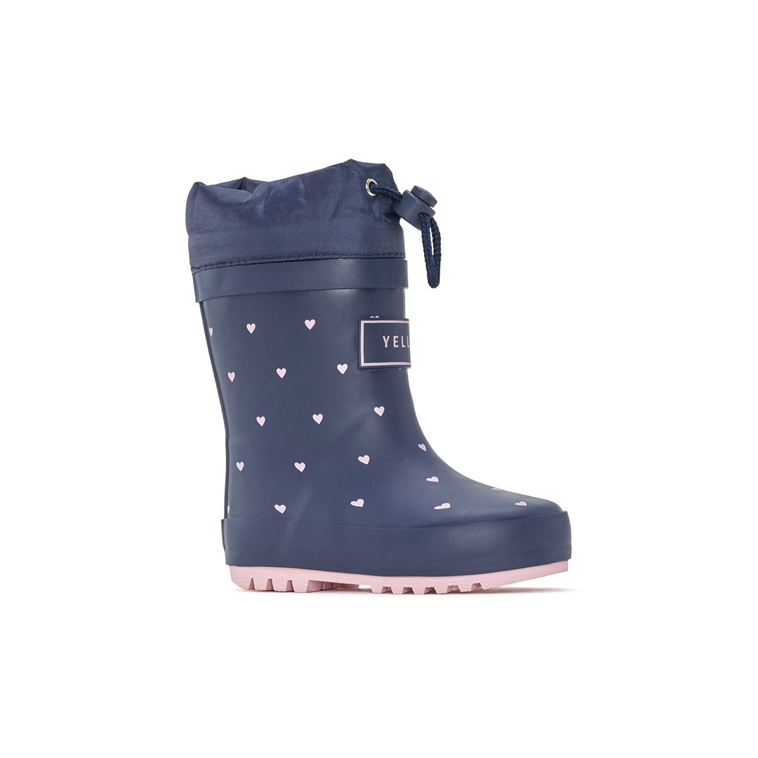 Yellow Shoes | Baby-Rainwear-Girls-Lined Boot | Heartfall | 116207-43-HEARTFALL-2-Heartfall-Baby Rain boots and Rainwear-Yellow-Yellow Shoes