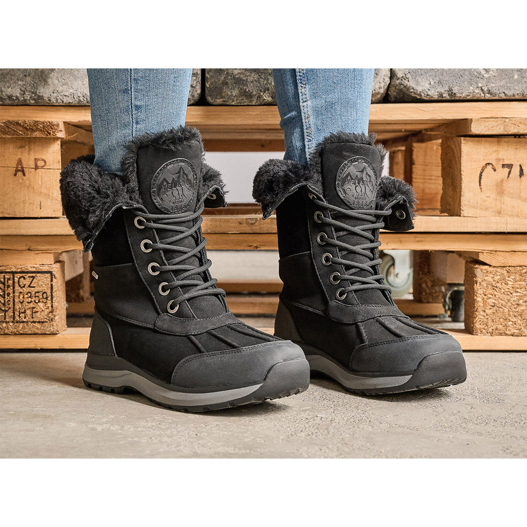 116896-01-North-99-North-Women's Winter Boots-Yellow-Yellow Shoes