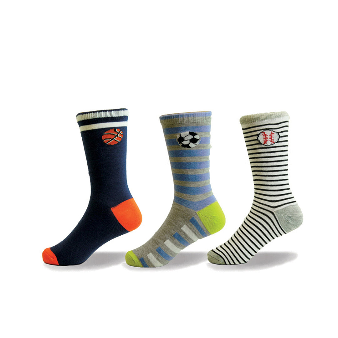 117146-00-POINTZERO3PAIRESDEBASPOURENFANTSTAILLE811SPORTS-117146-00-POINT ZERO - 3 Pairs of socks for kids SIZE 8-11-Kids Socks | Accessories-Point Zero-Yellow Shoes
