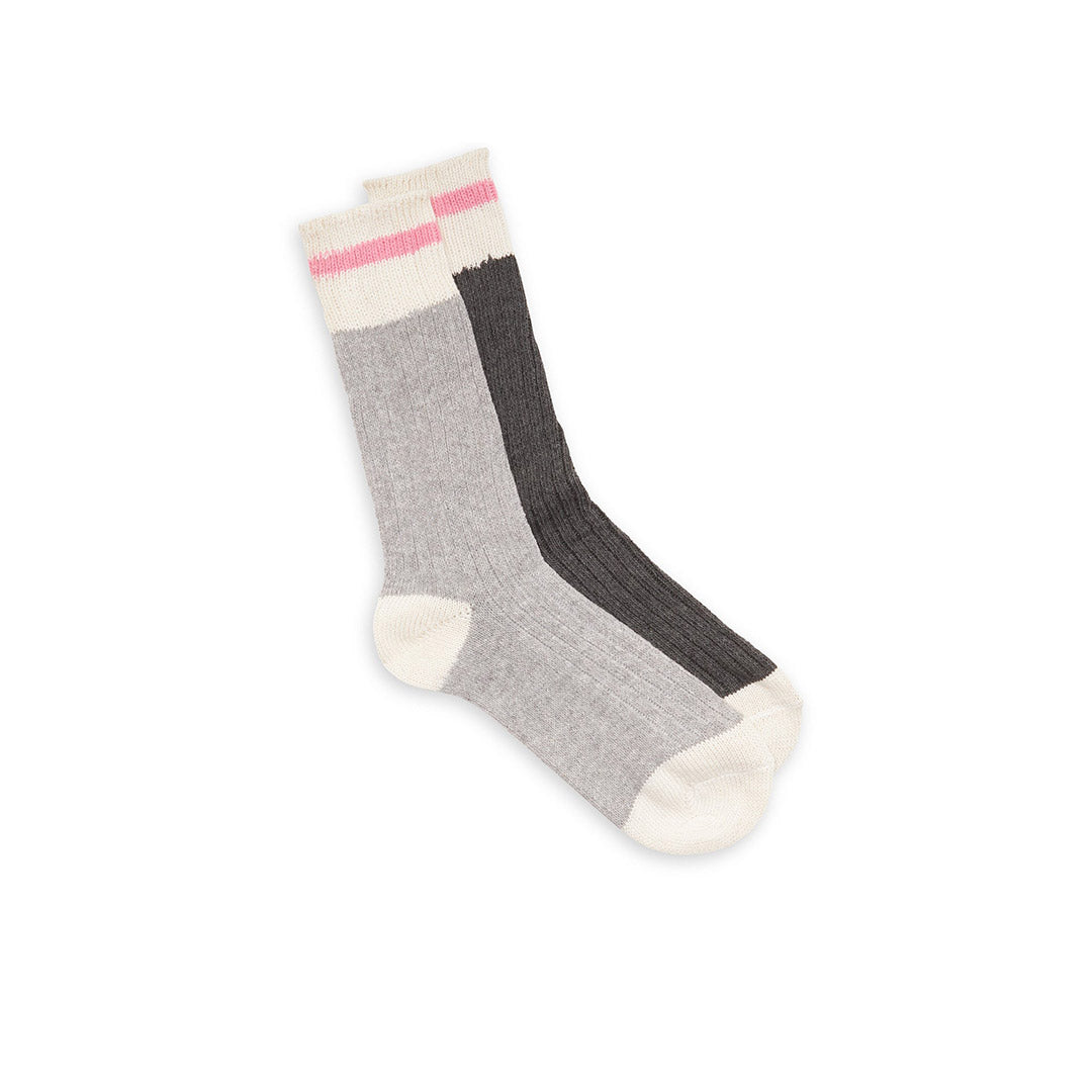 117593-68-KODIAK_2_PAIRES_DE_BAS_POUR_FEMMES-1-117593-68-KODIAK 2 PAIRS OF SOCKS FOR WOMEN-Women's Socks | Accessories-Kodiak-Yellow Shoes