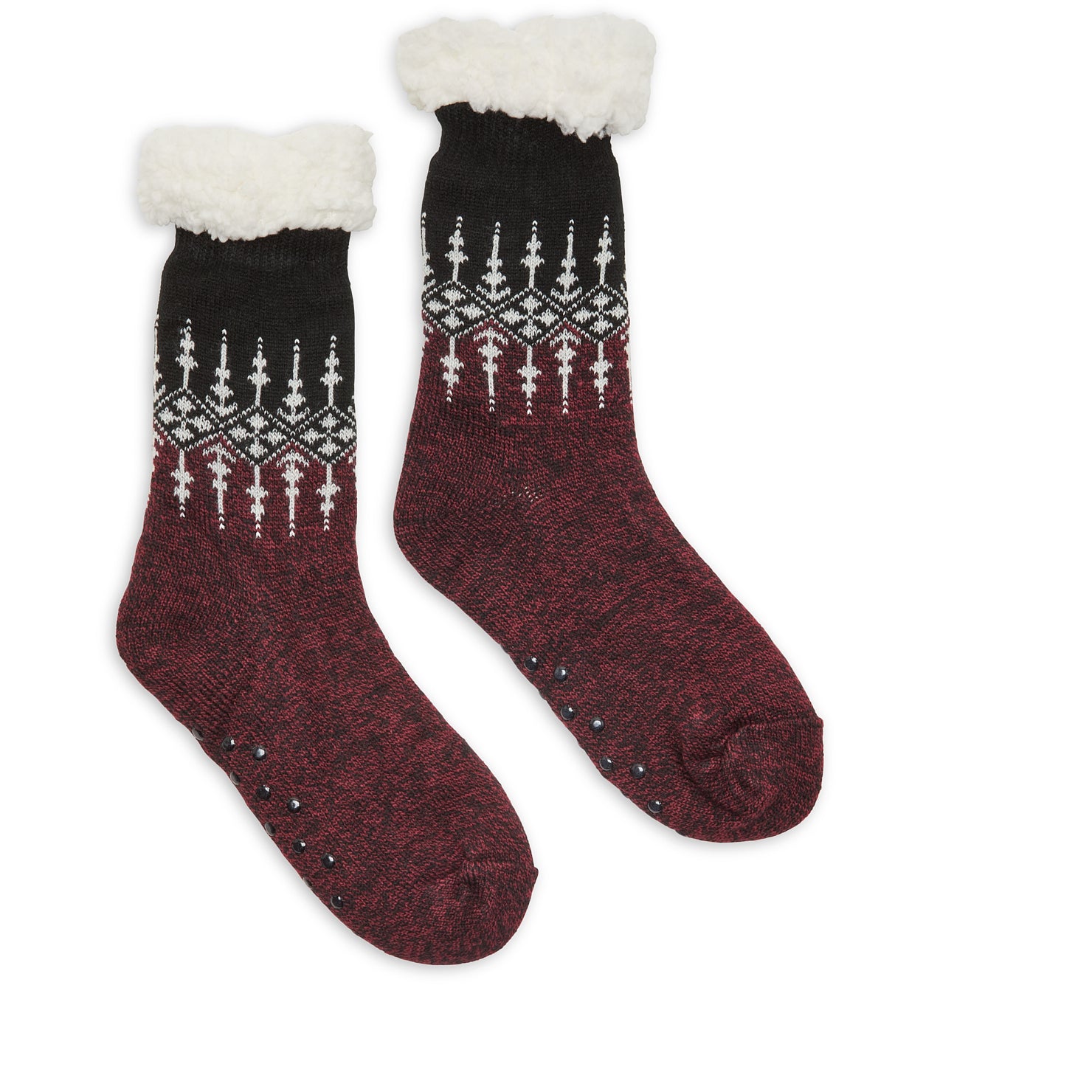 117600-08-Polar_Heat_Bas_doubles_en_sherpa_pour_femmes-1-117600-08-POLAR HEAT PAIR OF WOMEN SOCKS WITH SHERPA LINING-Women's Socks | Accessories-Polar Heat-Yellow Shoes