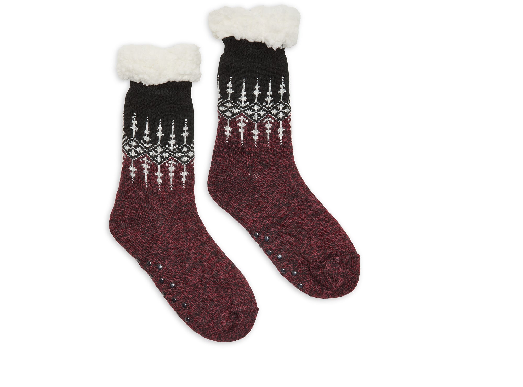 117600-08-Polar_Heat_Bas_doubles_en_sherpa_pour_femmes-1-117600-08-POLAR HEAT PAIR OF WOMEN SOCKS WITH SHERPA LINING-Women's Socks | Accessories-Polar Heat-Yellow Shoes