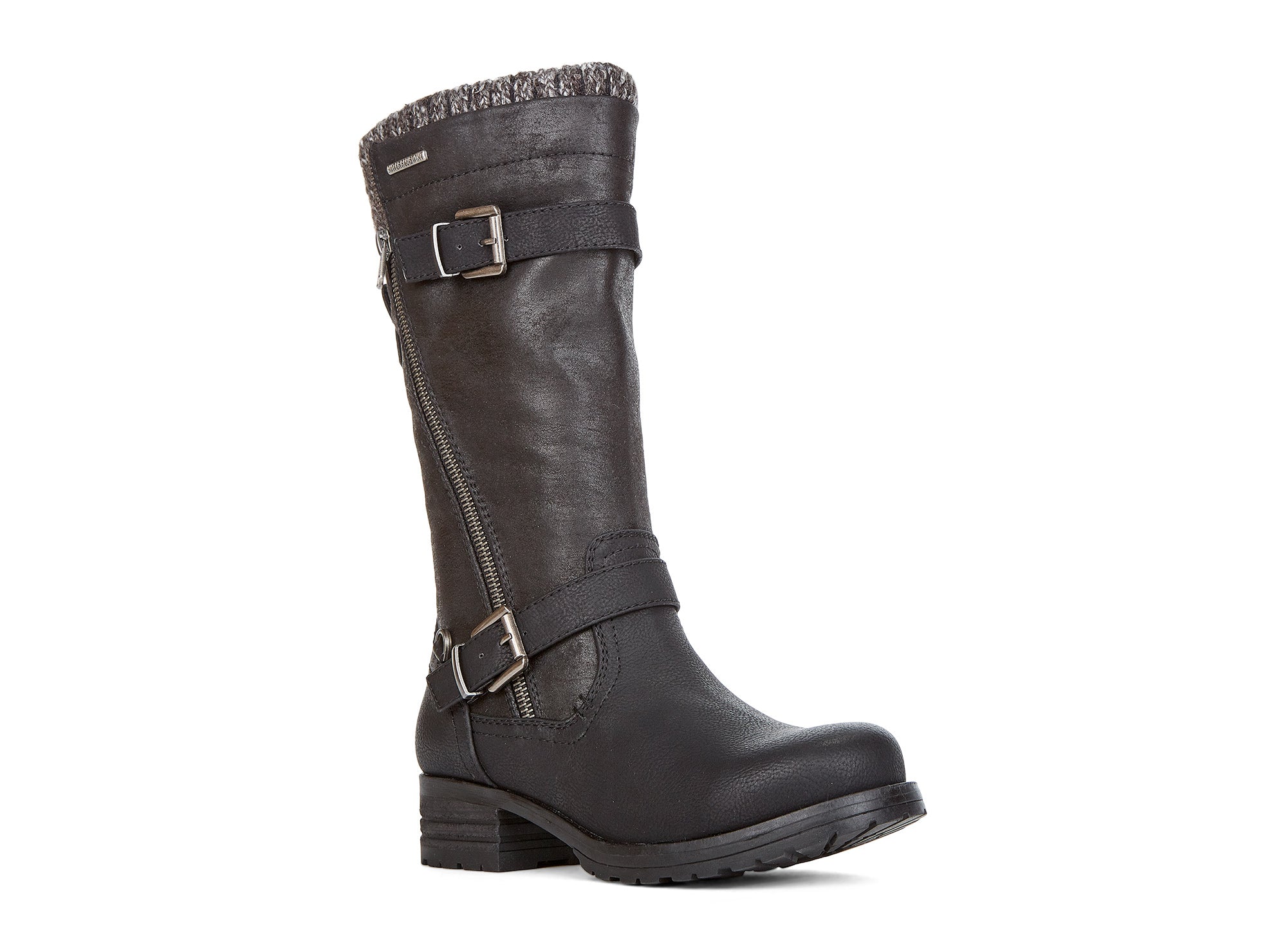 Yellow Shoes | Womens-Winter Boots-Casual-Med Shaft & Low Heel | Downhill | 