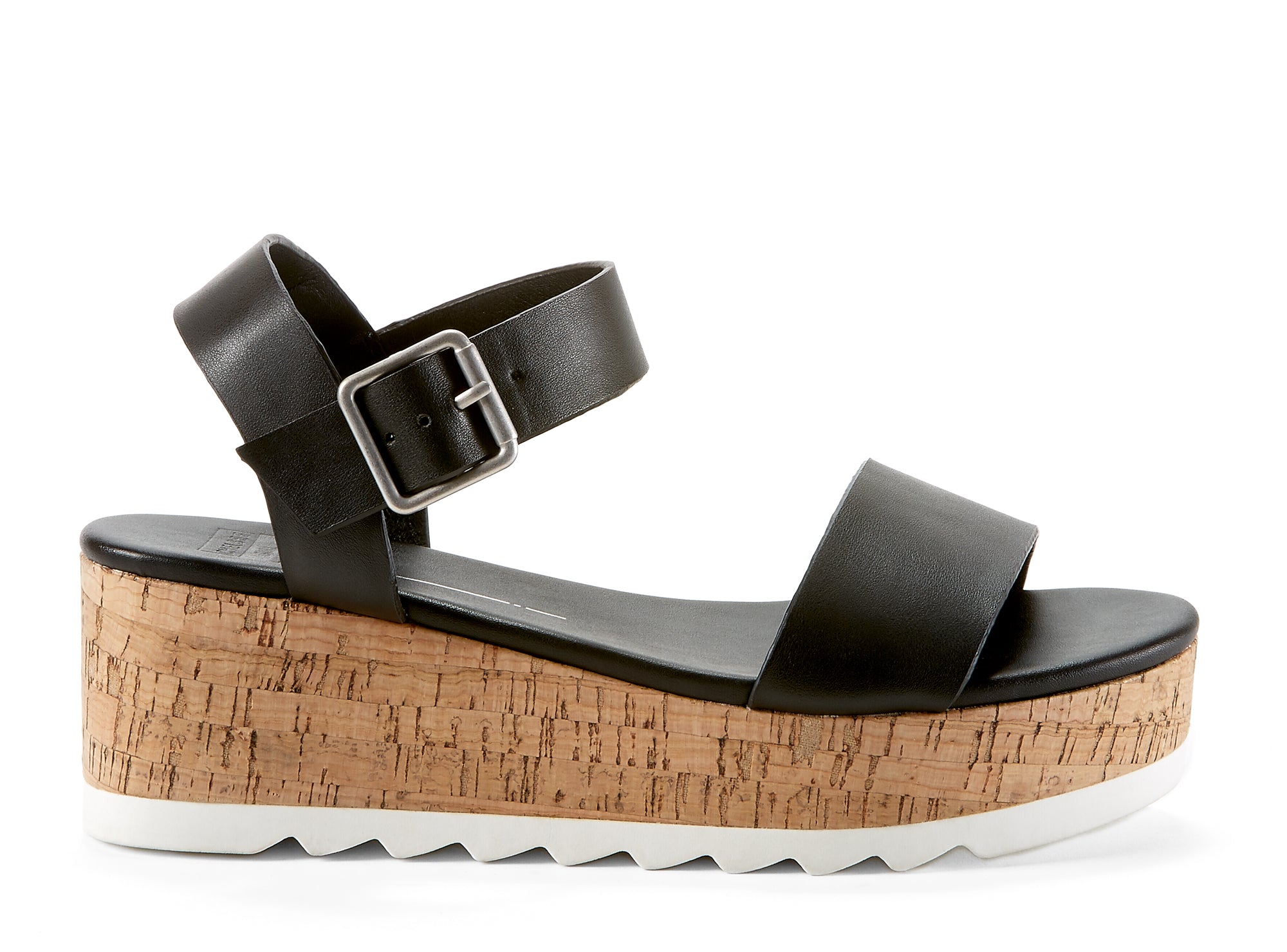 Yellow Shoes | Womens-Sandals-Casual-Med Wedge/Ankle strap | Wooly | 