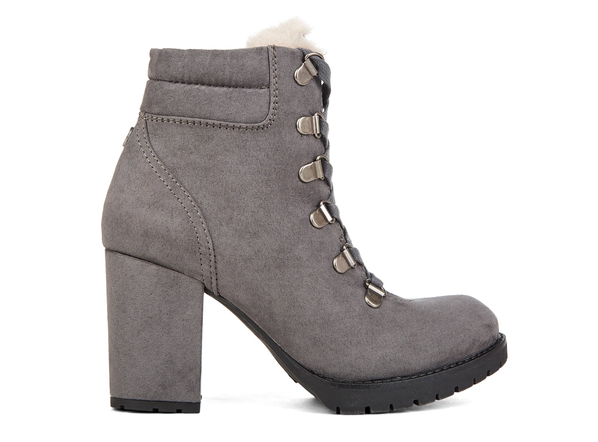 Yellow Shoes | Womens-Winter Boots-Casual-Low Shaft & Med Heel | Backwards | 