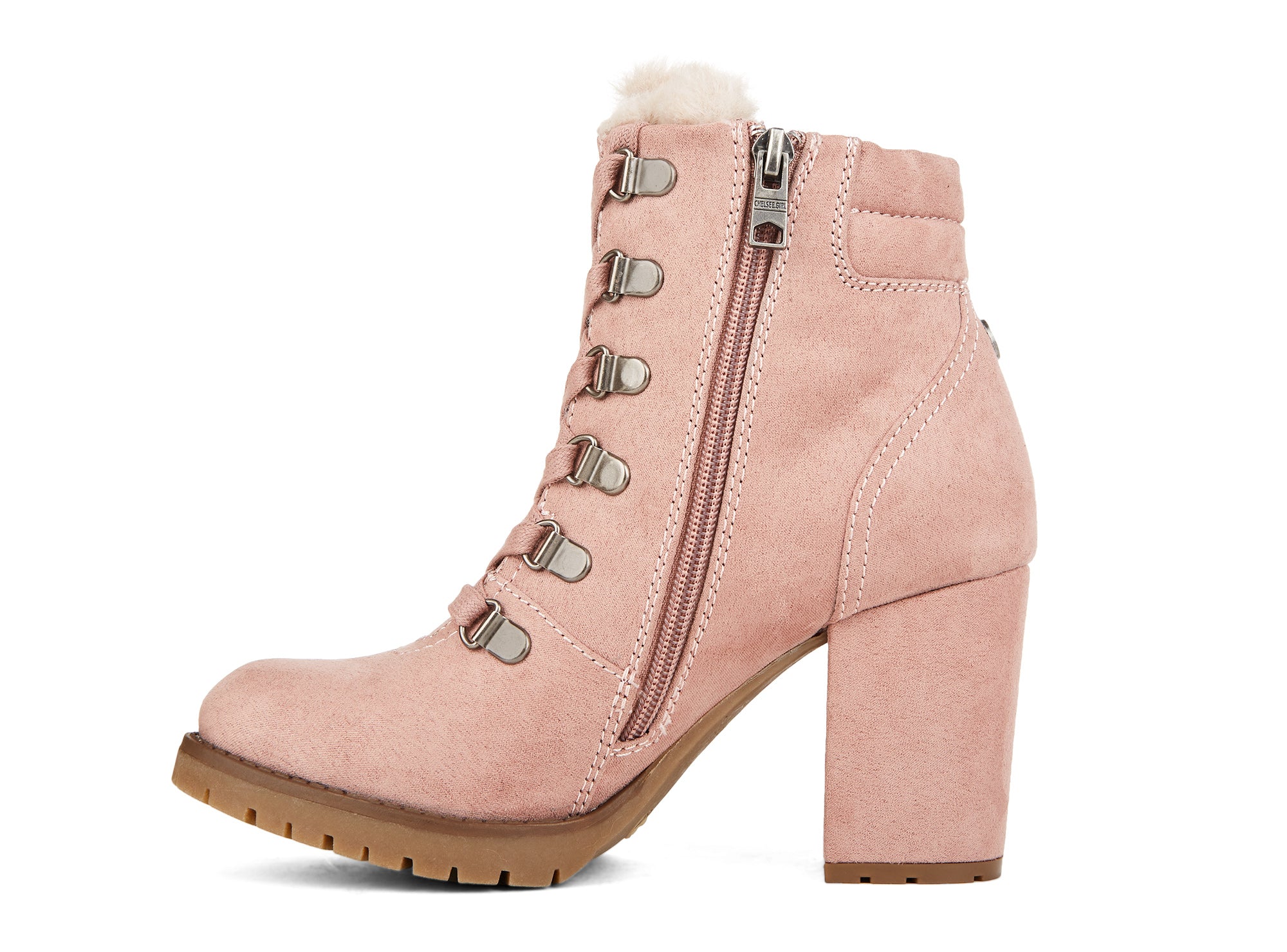 Yellow Shoes | Womens-Winter Boots-Casual-Low Shaft & Med Heel | Backwards | 