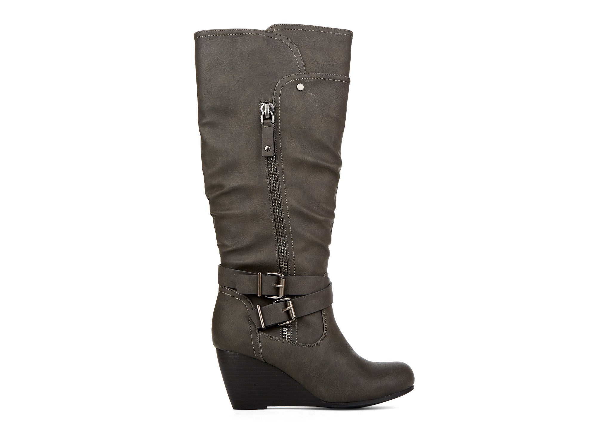 Yellow Shoes | Womens-Light Boots-Casual-High Shaft & Med Wedge | Devoted | 