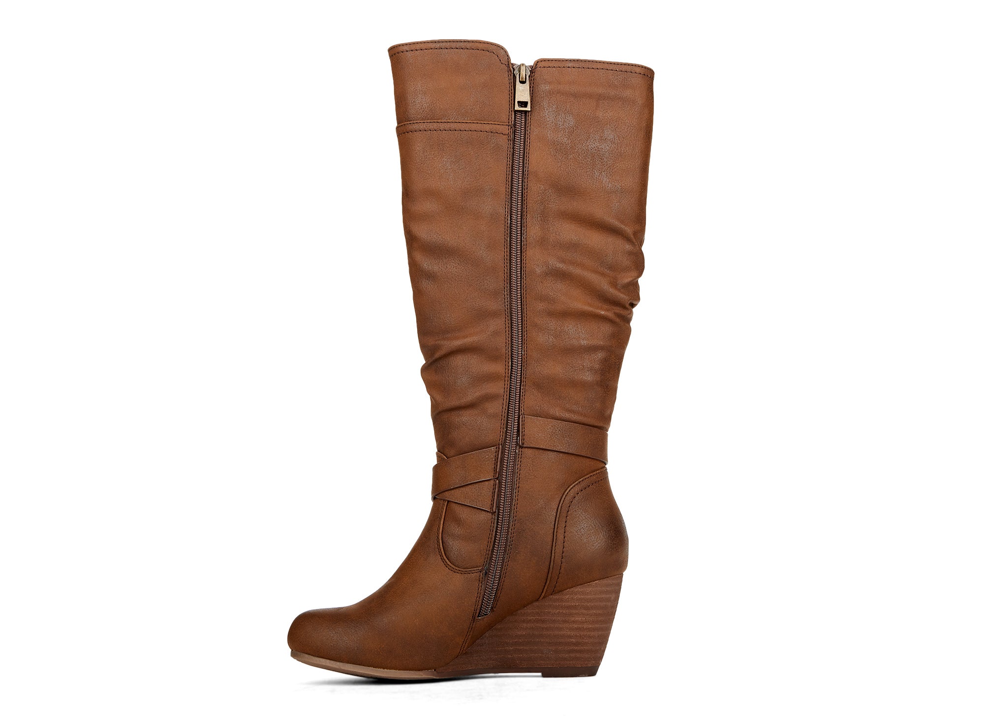 Yellow Shoes | Womens-Light Boots-Casual-High Shaft & Med Wedge | Devoted | 