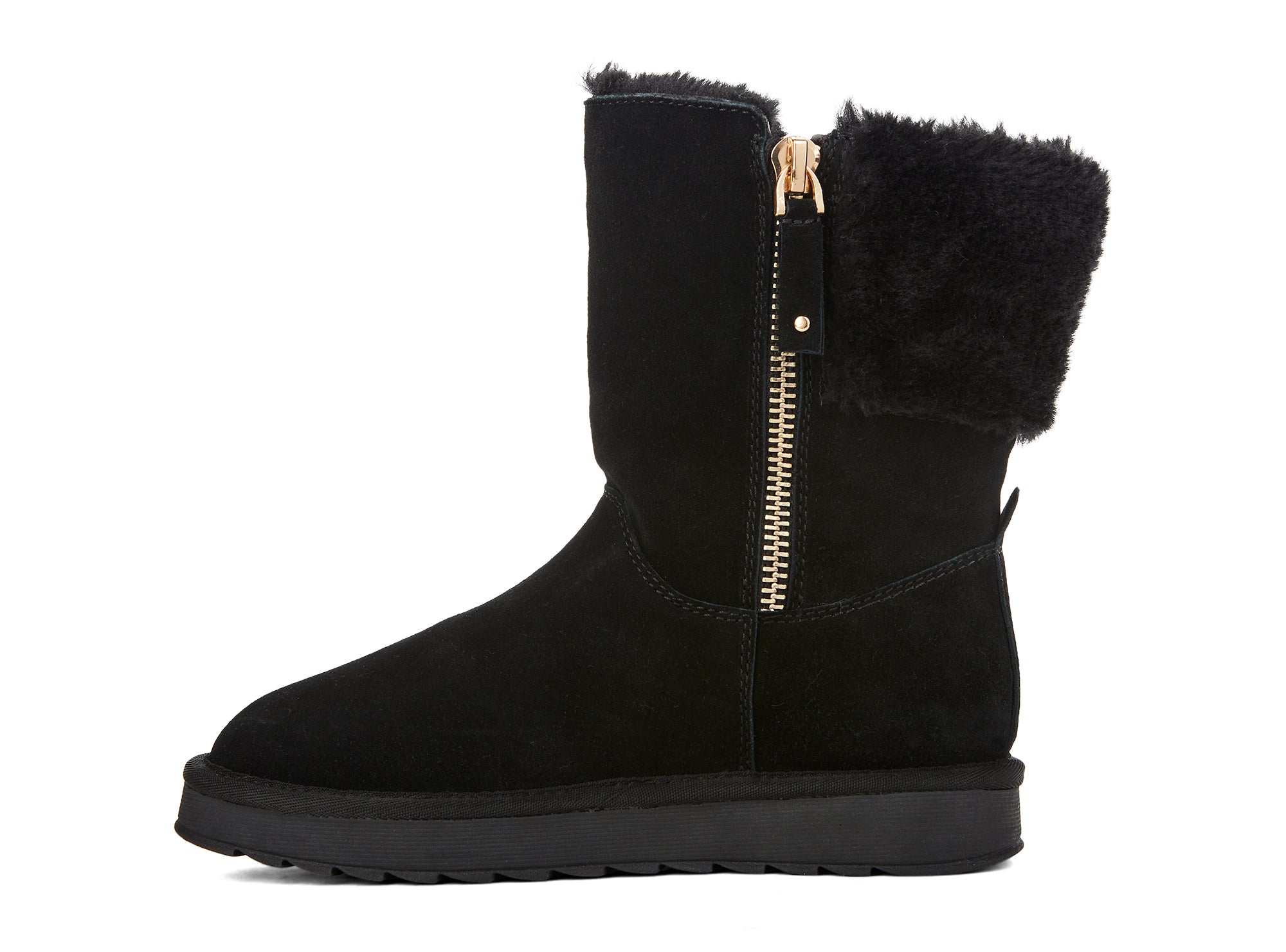 Yellow Shoes | Womens-Winter Boots-Casual-Med Shaft & Flat Heel | Diana | 