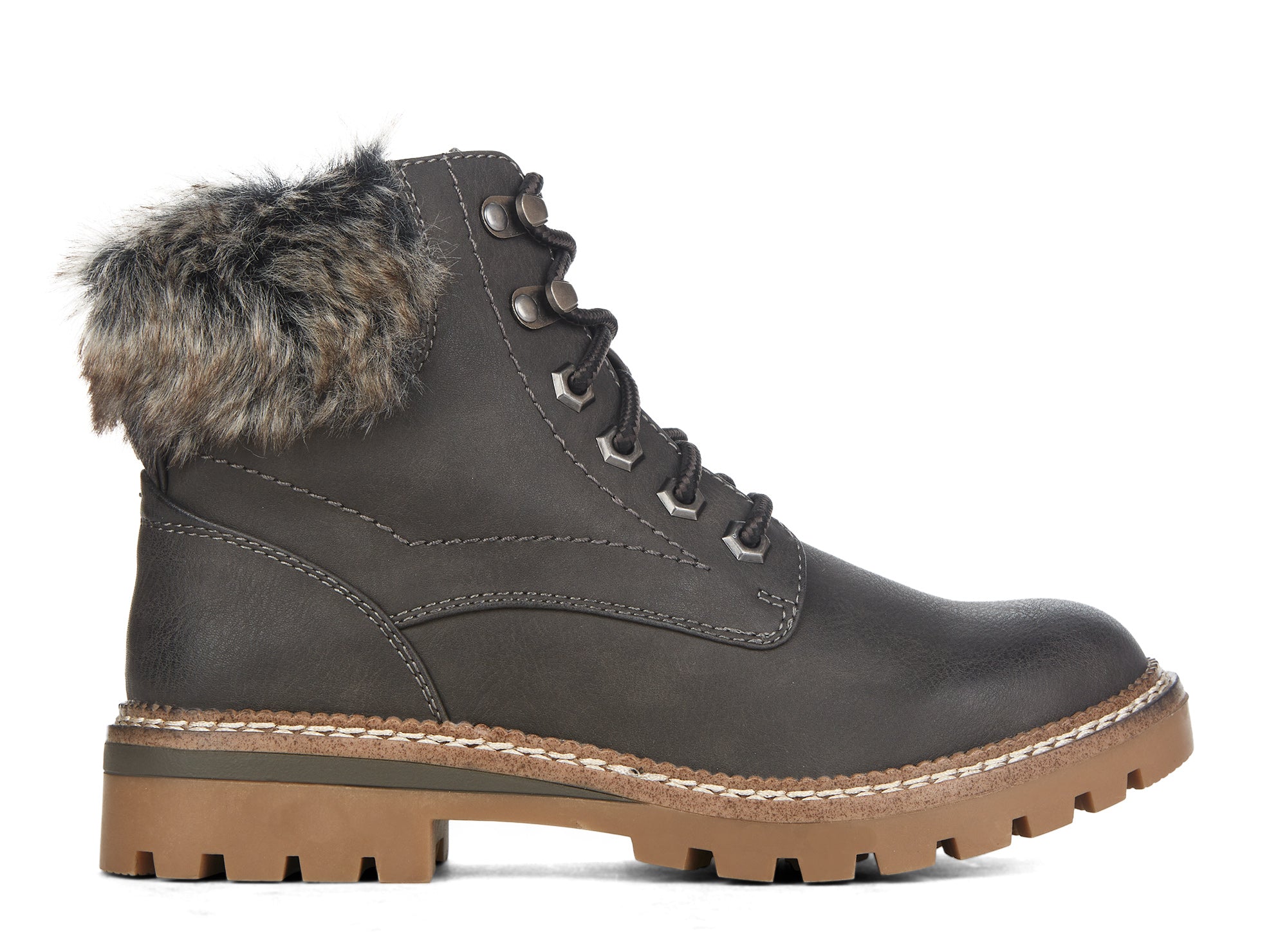Yellow Shoes | Womens-Winter Boots-Casual-Low Shaft & Low Heel | Gather | 
