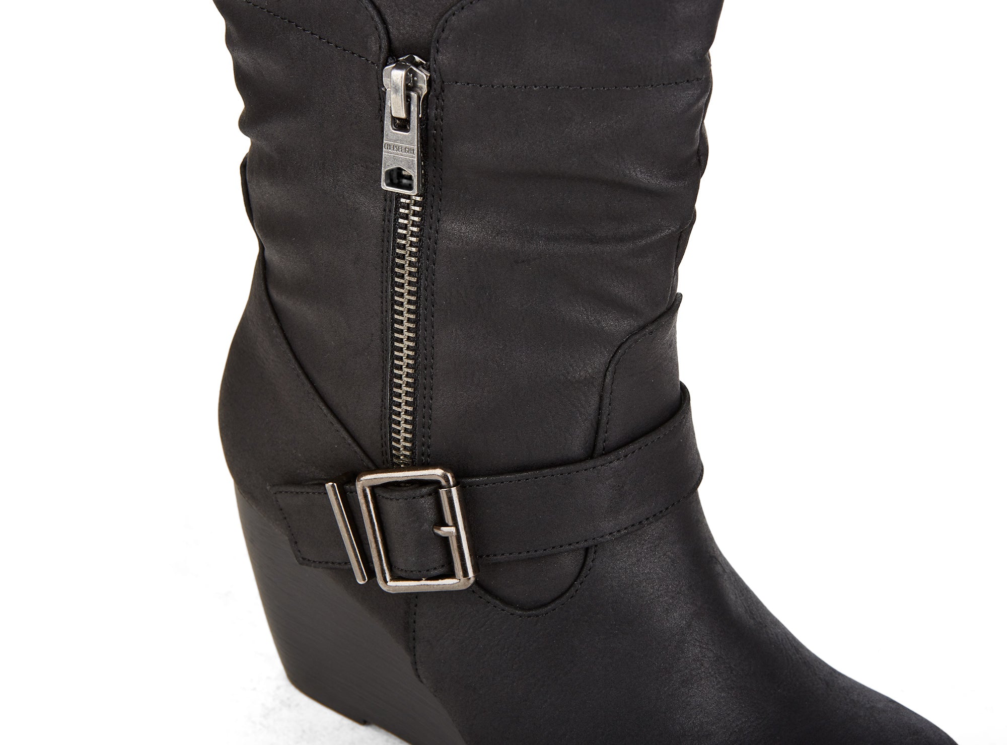 Yellow Shoes | Womens-Winter Boots-Casual-High Shaft & Med Wedge | Redbank | 