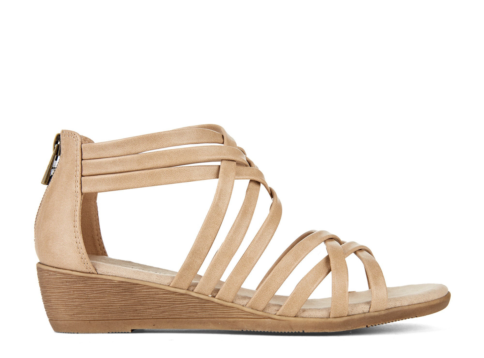 Yellow Shoes | Womens-Sandals-Comfort-Low Wedge/Gladiator | Fitwell | 
