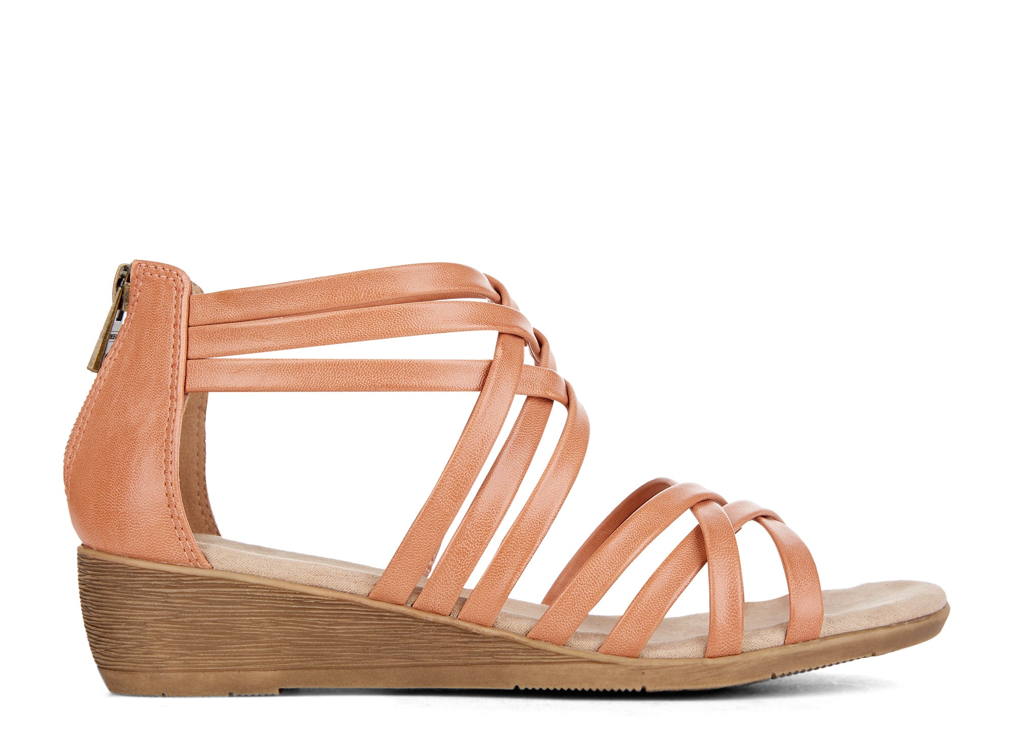 Yellow Shoes | Womens-Sandals-Comfort-Low Wedge/Gladiator | Fitwell | 