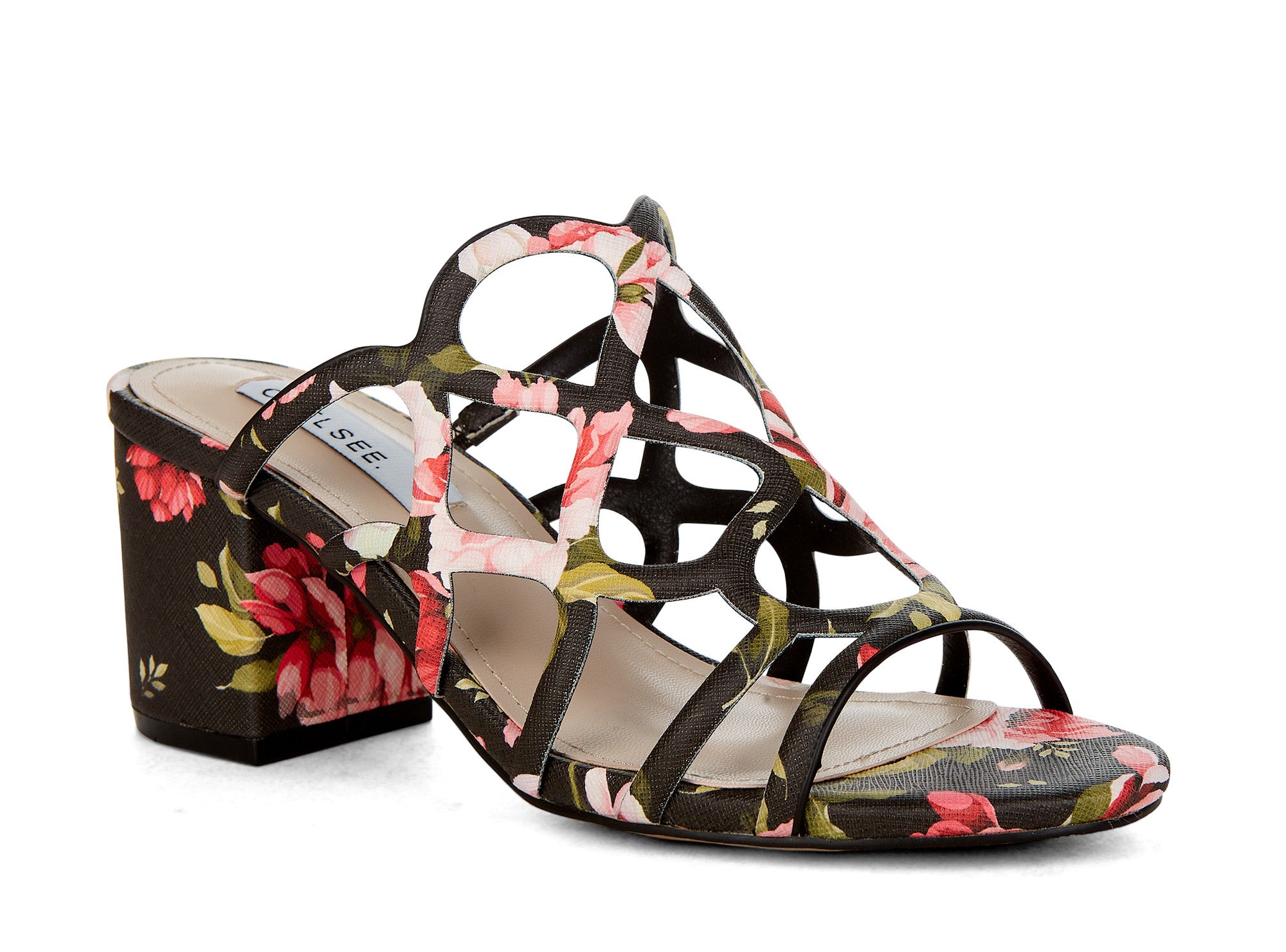 Yellow Shoes | Womens-Sandals-Casual-Low Heel/Slide | Duchess Floral | 