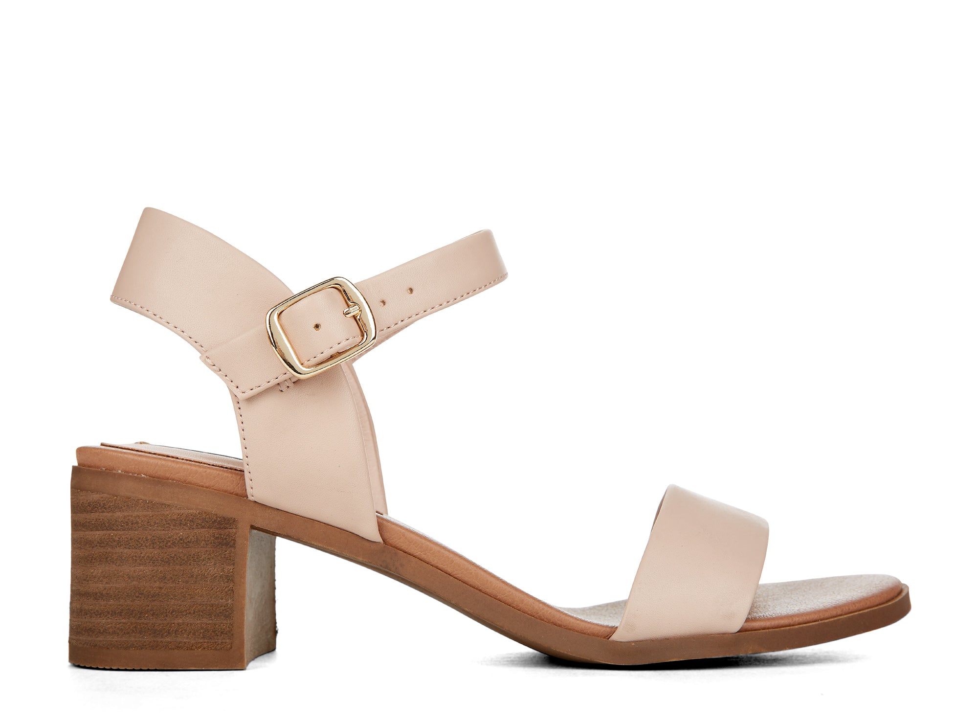 Yellow Shoes | Womens-Sandals-Casual-Med Heel/Ankle strap | Becca | 