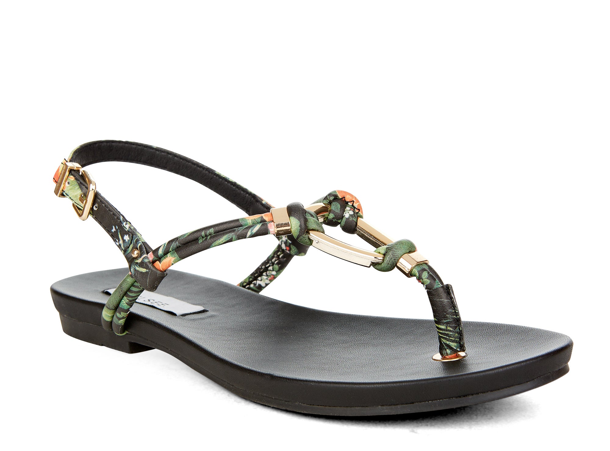 Yellow Shoes | Womens-Sandals-Casual-Flat/Ankle strap | Affection | 