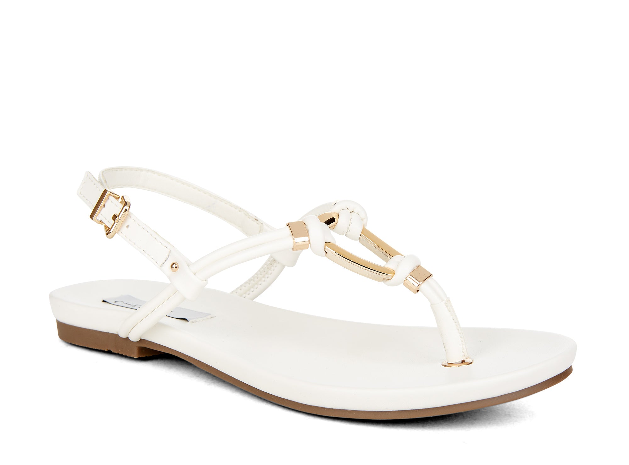 Yellow Shoes | Womens-Sandals-Casual-Flat/Ankle strap | Affection | 