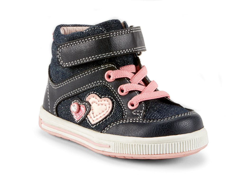 Yellow Shoes | Baby-Bootie-Girls-Velcro | Praline | 