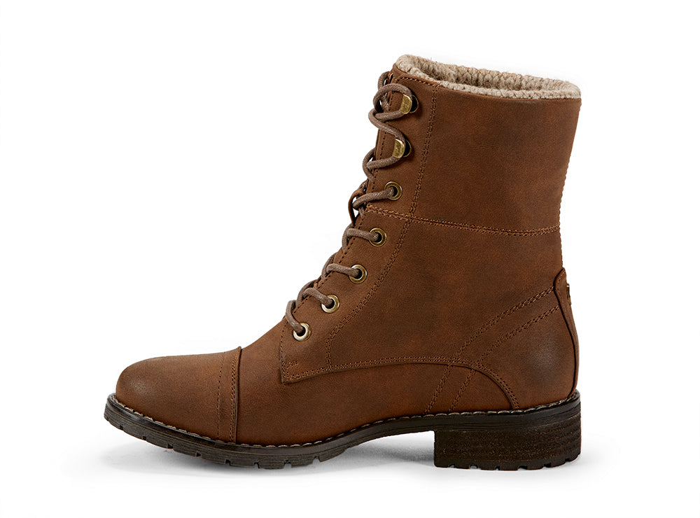 Yellow Shoes | Womens-Winter Boots-Casual-Med Shaft & Flat Heel | Clasp | 