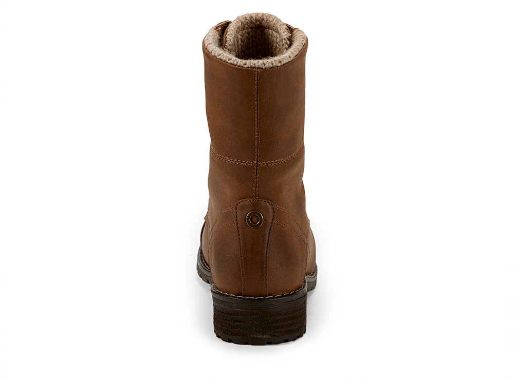 Yellow Shoes | Womens-Winter Boots-Casual-Med Shaft & Flat Heel | Clasp | 