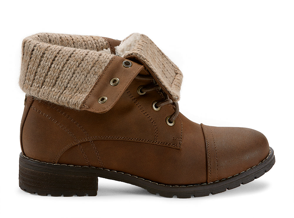 Yellow Shoes | Womens-Winter Boots-Casual-Med Shaft & Flat Heel | Clasp | 