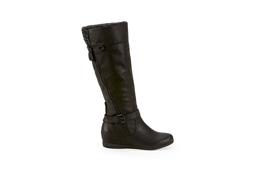 Yellow Shoes | Womens-Winter Boots-Casual-High Shaft & Med Wedge | Ferrier | 