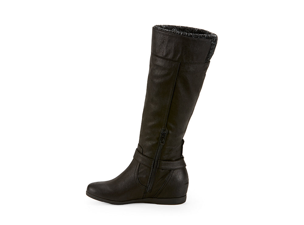 Yellow Shoes | Womens-Winter Boots-Casual-High Shaft & Med Wedge | Ferrier | 