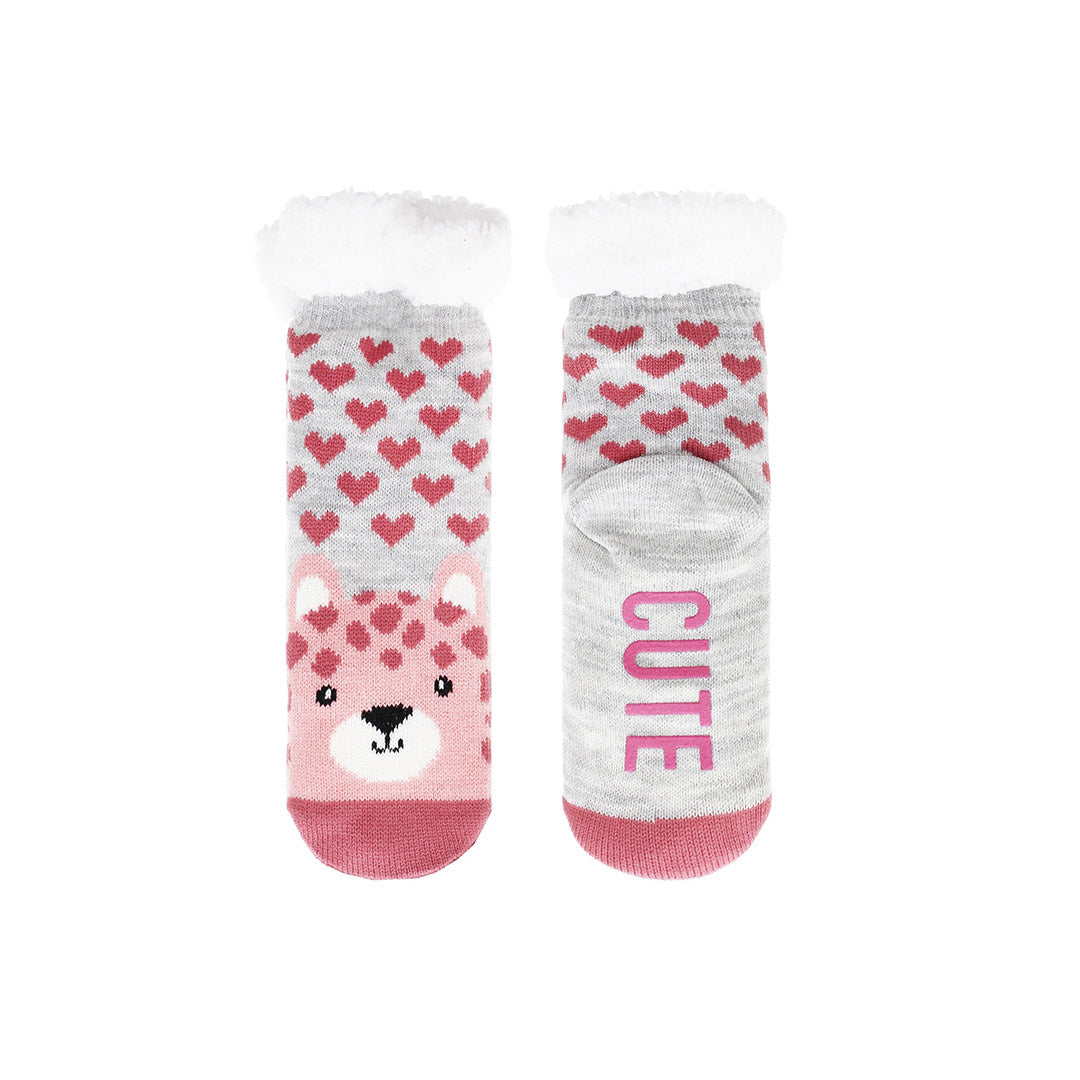 116261-68-DENSLEY_COPAIREDEBASPOURENFANTSLEOPARDTAILLE46-01-Densley & Co - Pair of Socks for Kids Leopard Size 4-6-Kids Socks | Accessories-Densley & Co-Yellow Shoes
