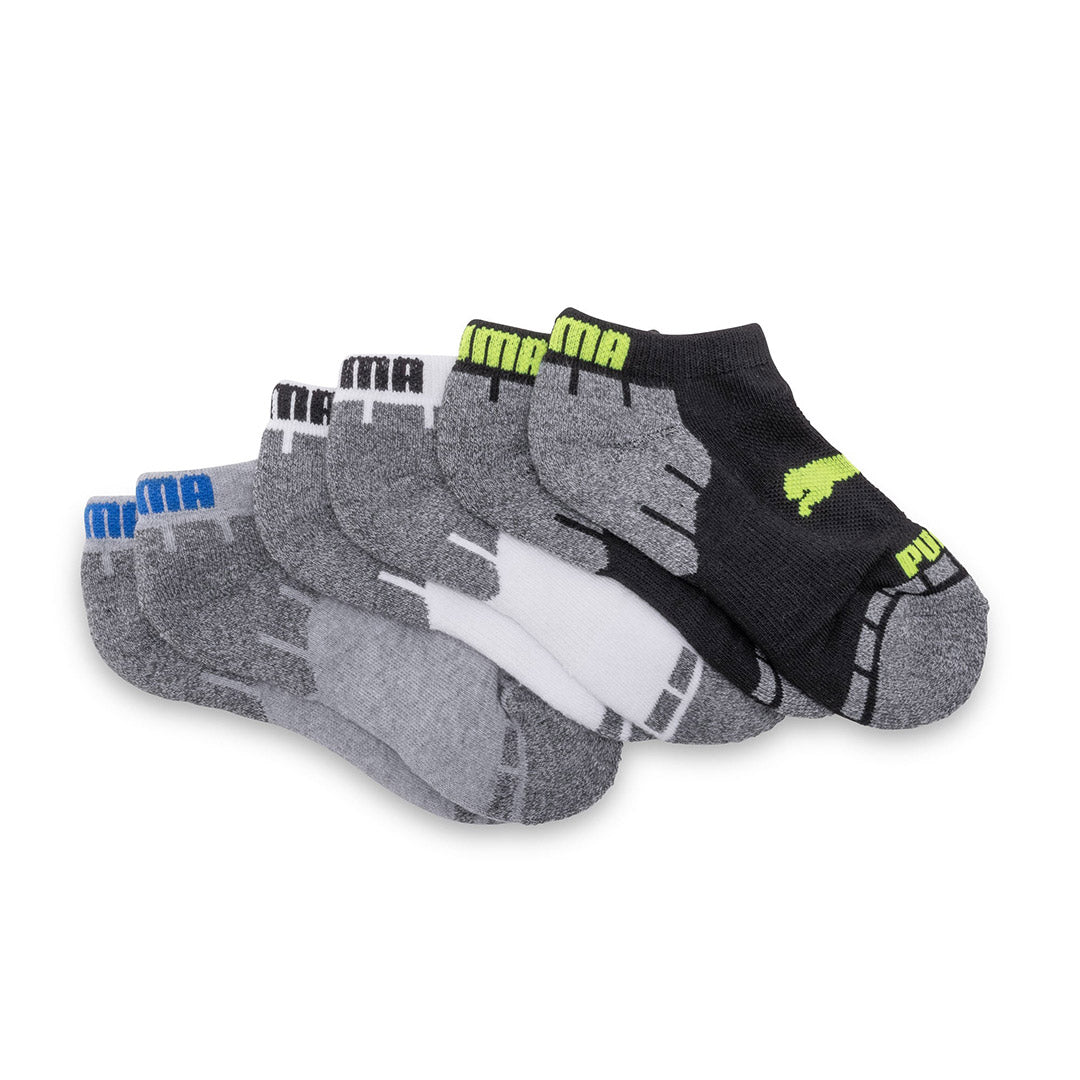 118378-48-PUMA_6_paires_de_bas_pour_enfants_taille_785-118378-48-PUMA | 6 pairs of socks (size 7-8.5)-Kids Socks | Accessories-Puma-Yellow Shoes