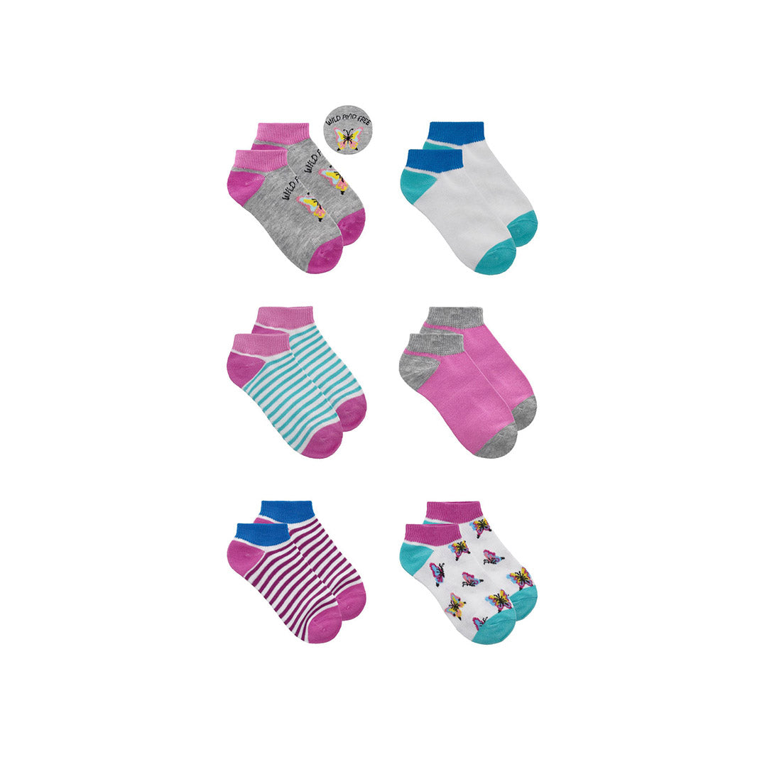 118513-71-DENSLEY_CO_6_paires_de_bas_pour_enfants_taille_57-01-DENSLEY & CO 6 pairs of socks for kids size 5-7-Kids Socks | Accessories-Densley & Co-Yellow Shoes