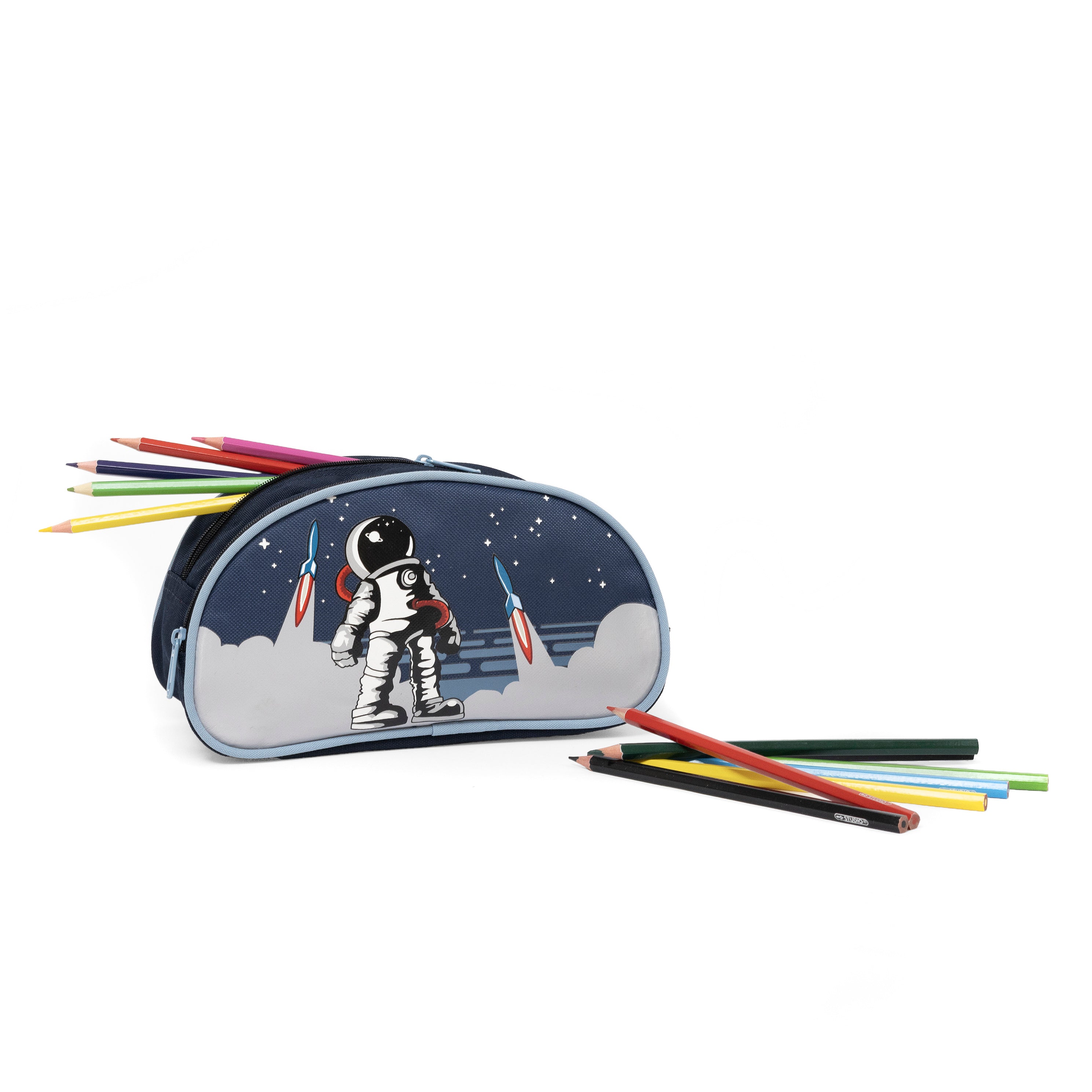 Yellow Shoes | Kids Pencil Cases | Accessories | LOUIS GARNEAU | ÉTUI à CRAYONS 2 COMPARTIMENTS  ASTRONAUTE | 119660-40-LG_ASTRONAUTE_ETUI_A_CRAYONS_2_COMPARTIMENTS-02-LOUIS GARNEAU | ASTRONAUT 2 COMPARTMENTS PENCIL CASE-Kids Pencil Cases | Accessories-Louis Garneau-Yellow Shoes