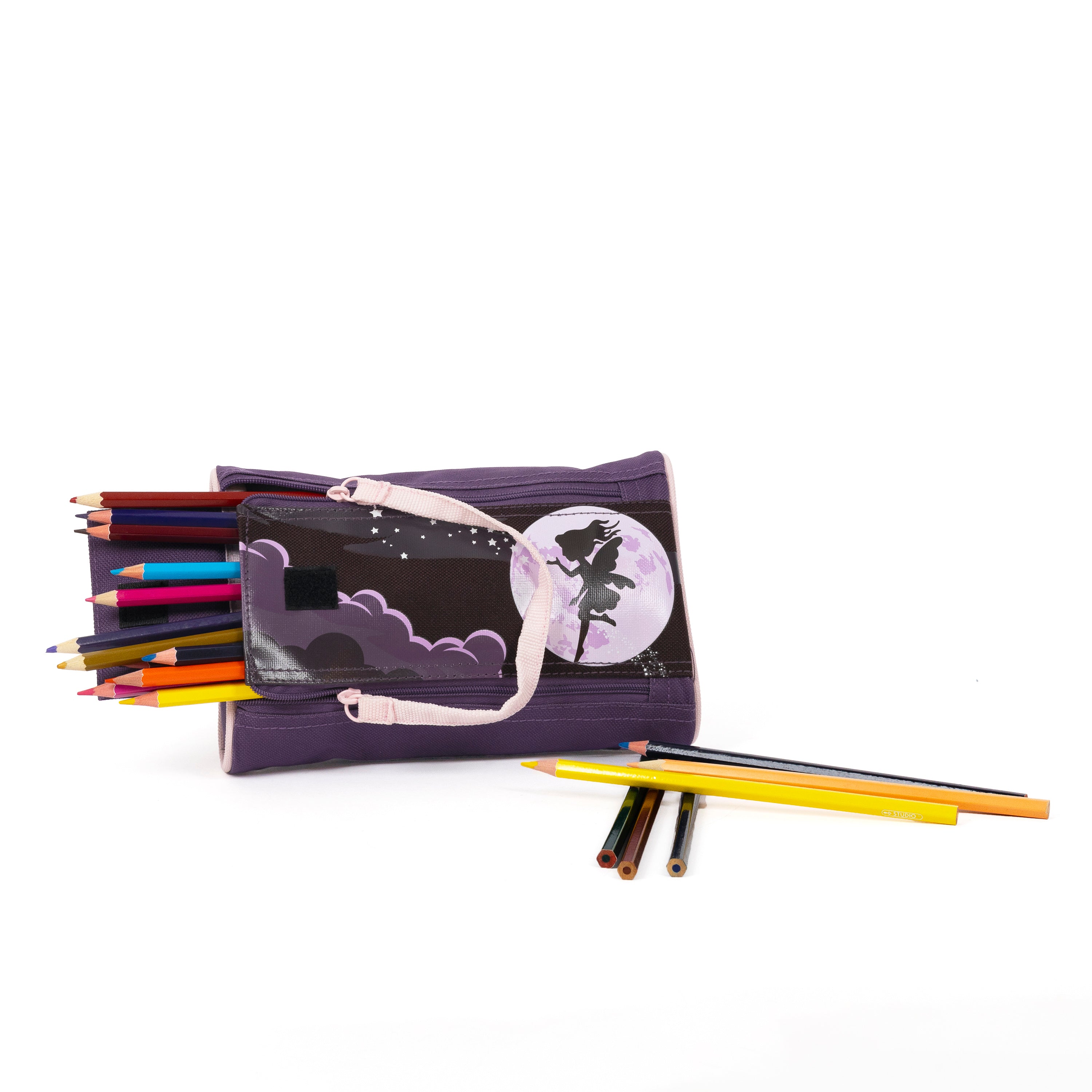 Yellow Shoes | Kids Pencil Cases | Accessories | LOUIS GARNEAU | ÉTUI à CRAYONS à 2 ZIPPERS FÉE | 119684-97-LG_FEE_ETUI_A_CRAYONS_2_ZIPPERS-02-LOUIS GARNEAU | FAIRY 2 ZIPPERS PENCIL CASE-Kids Pencil Cases | Accessories-Louis Garneau-Yellow Shoes