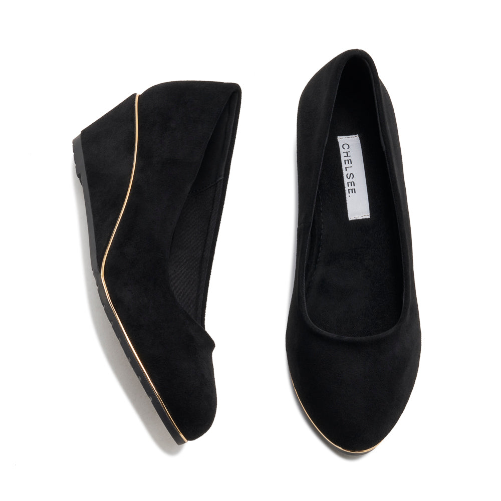 Yellow Shoes | Womens-Shoes-Dress-Wedge-Low | SANDRINE | 