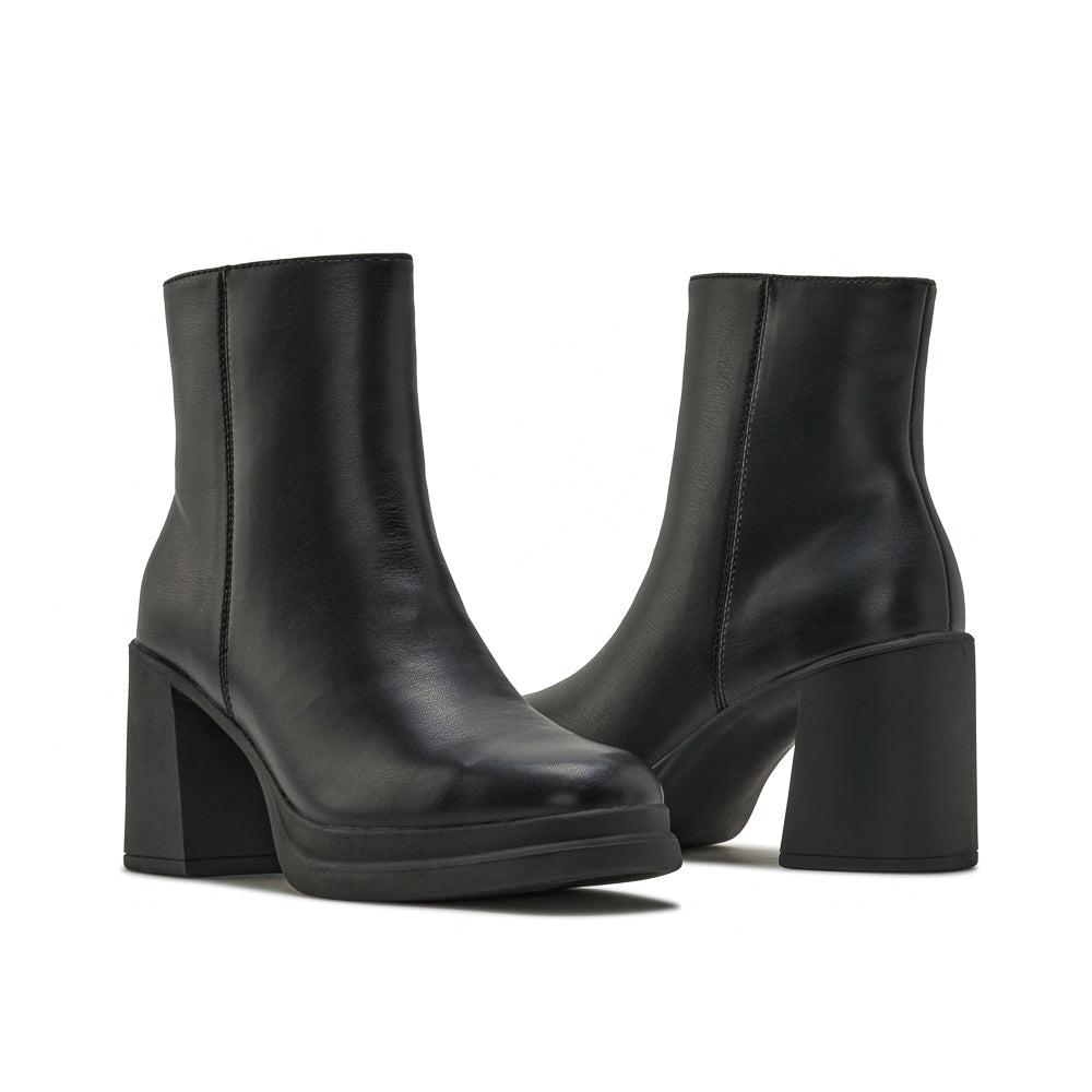 Yellow Shoes | Womens-Light Boots-Dress-Low Shaft & Med Heel | NIKKI | 