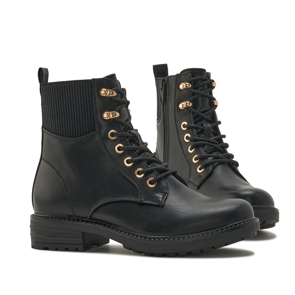 Yellow Shoes | Womens-Light Boots-Casual-Low Shaft & Low Heel | PARFAITE | 