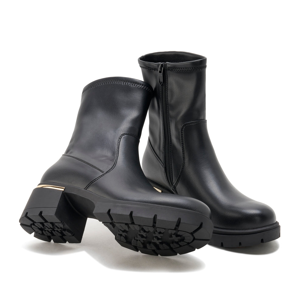 Yellow Shoes | Womens-Light Boots-Casual-Med Shaft & Med Heel | WAYDE | 