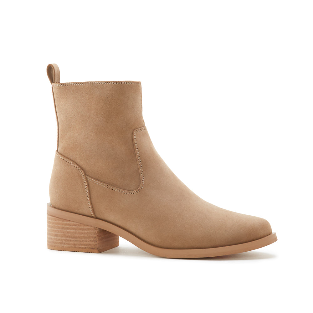 Yellow Shoes | Womens-Light Boots-Casual-Low Shaft & Med Heel | PERKINS | 
