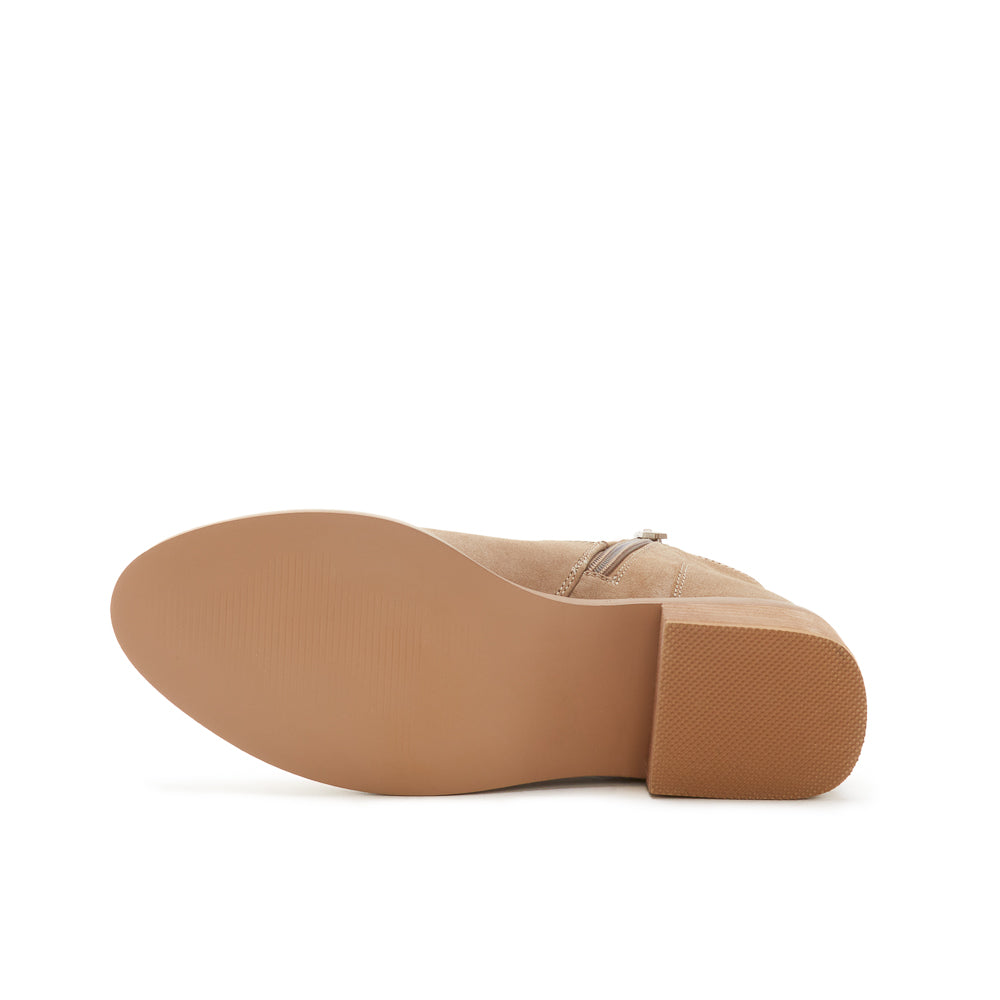 Yellow Shoes | Womens-Light Boots-Casual-Low Shaft & Med Heel | PERKINS | 