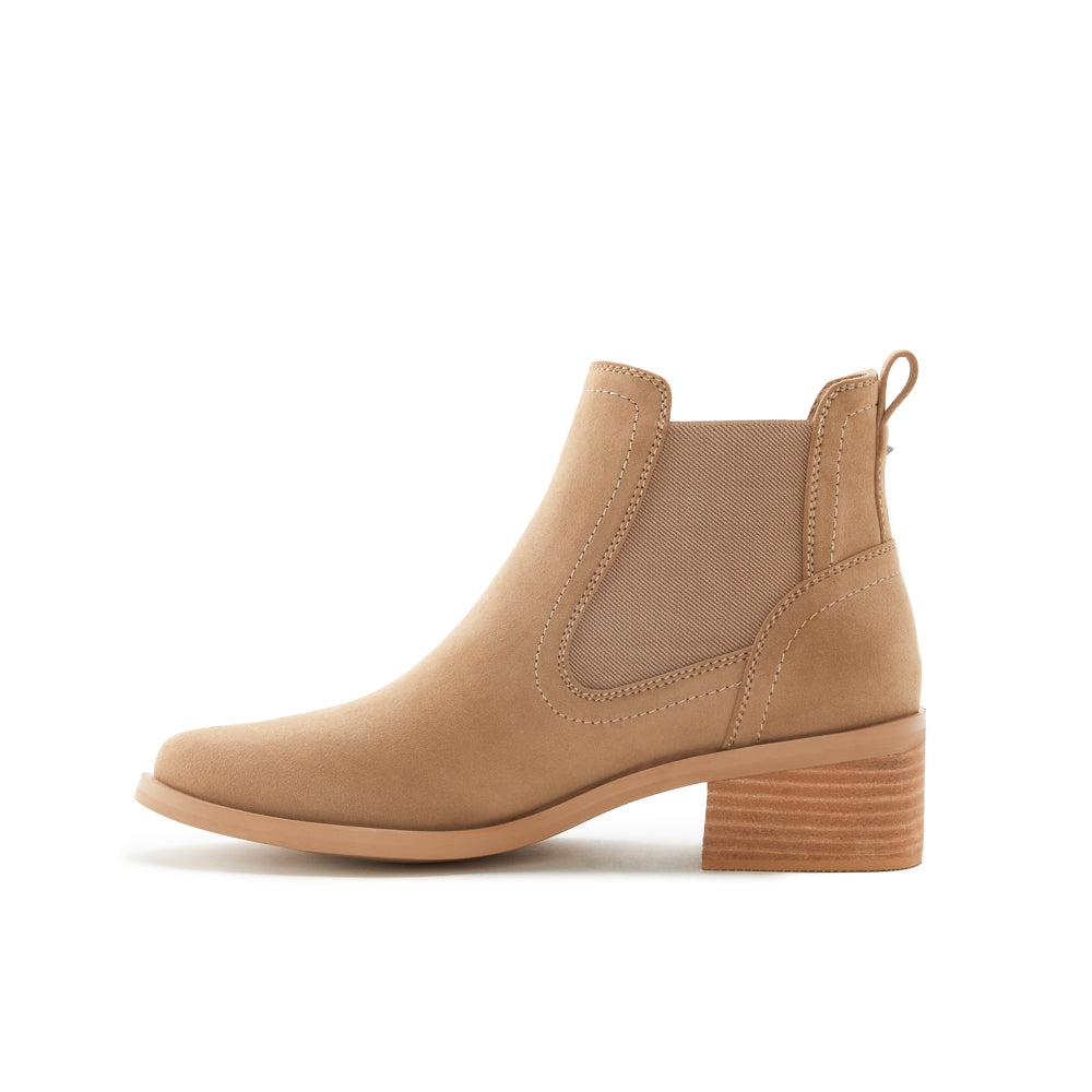 Yellow Shoes | Womens-Light Boots-Casual-Low Shaft & Med Heel | PERKINS CHELSEA | 