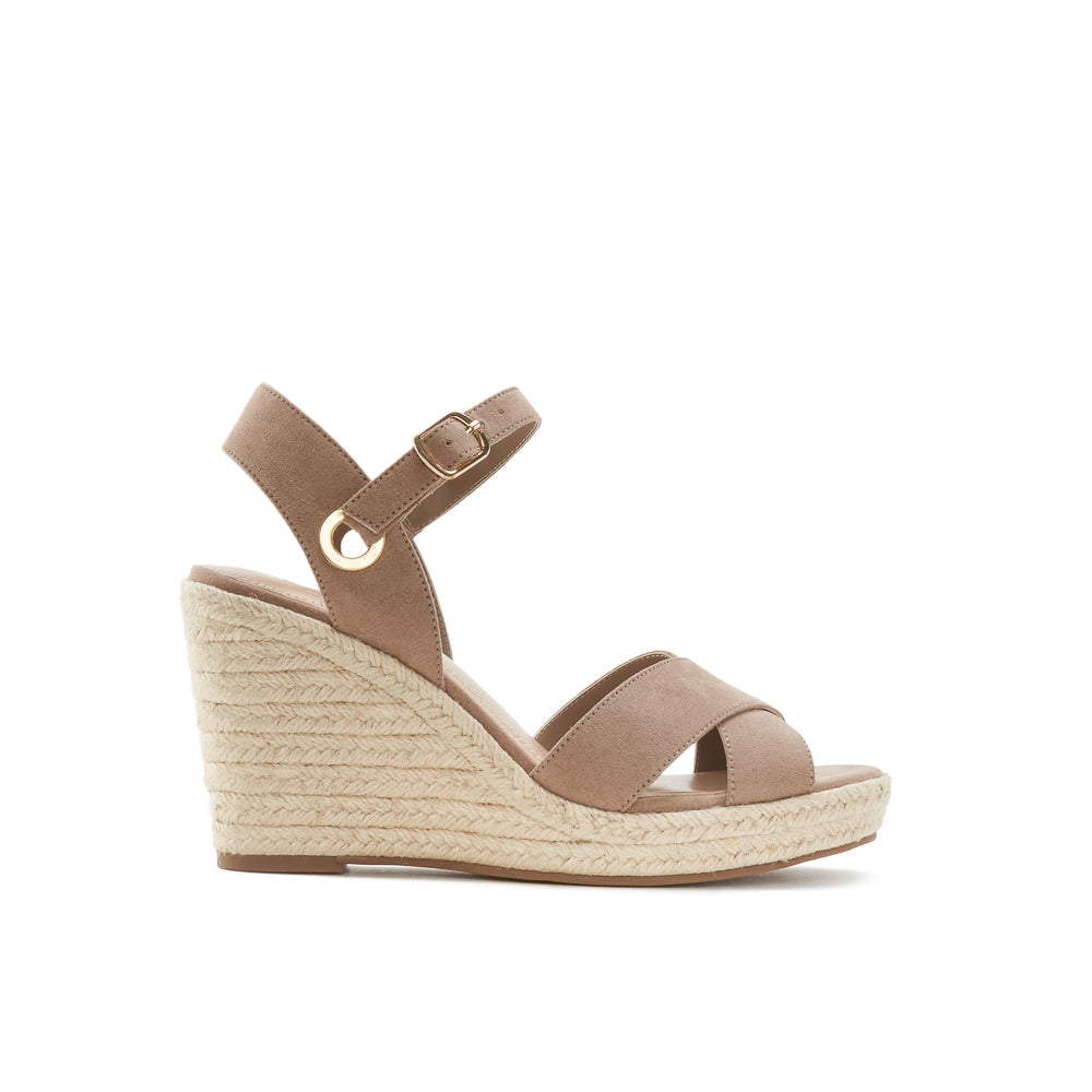 Yellow Shoes | Womens-Sandals-Dress-Med Wedge/Ankle strap | BARCELONE | 