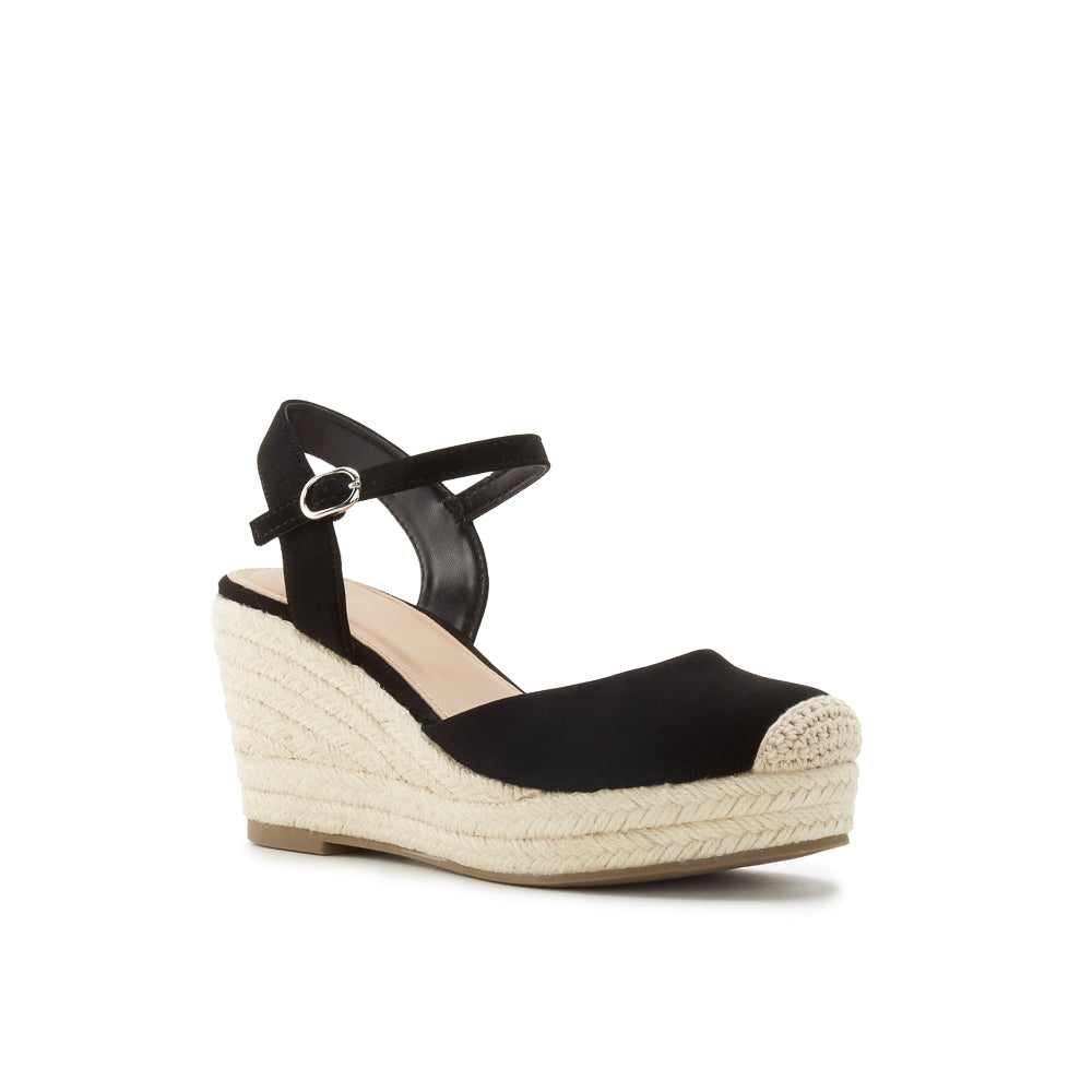 Yellow Shoes | Womens-Sandals-Dress-Med Wedge/Ankle strap | NUANCE | 