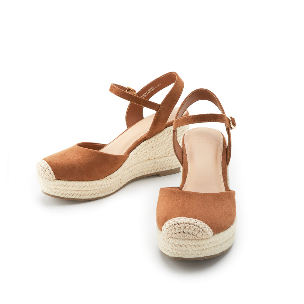 Yellow Shoes | Womens-Sandals-Dress-Med Wedge/Ankle strap | NUANCE | 