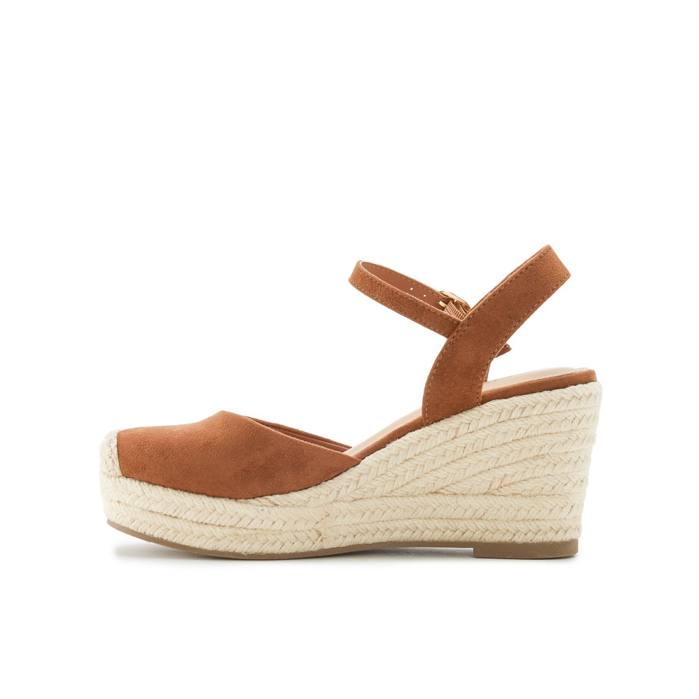 Yellow Shoes | Womens-Sandals-Dress-Med Wedge/Ankle strap | NUANCE | 