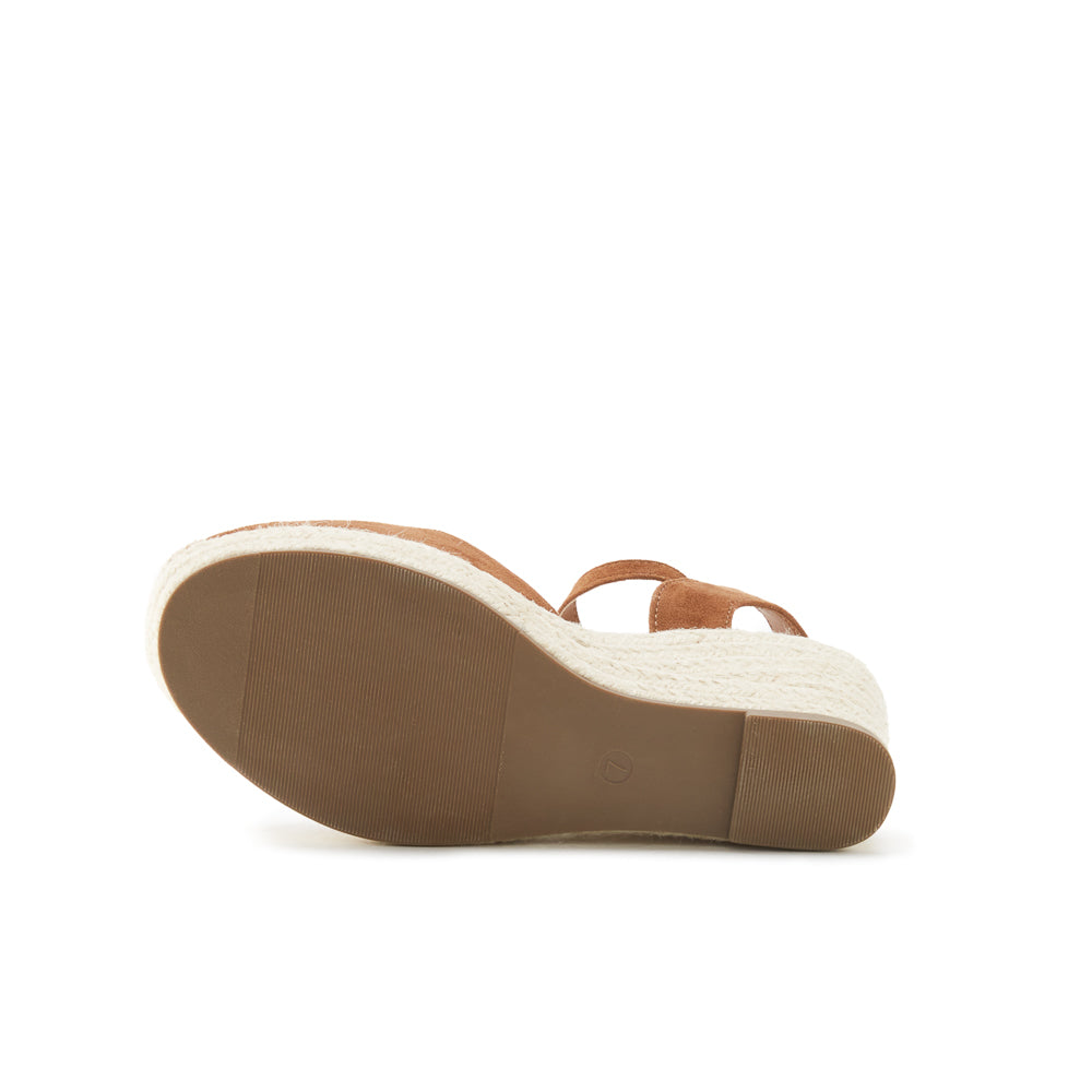 Yellow Shoes | Womens-Sandals-Dress-Med Wedge/Ankle strap | NUANCE | 