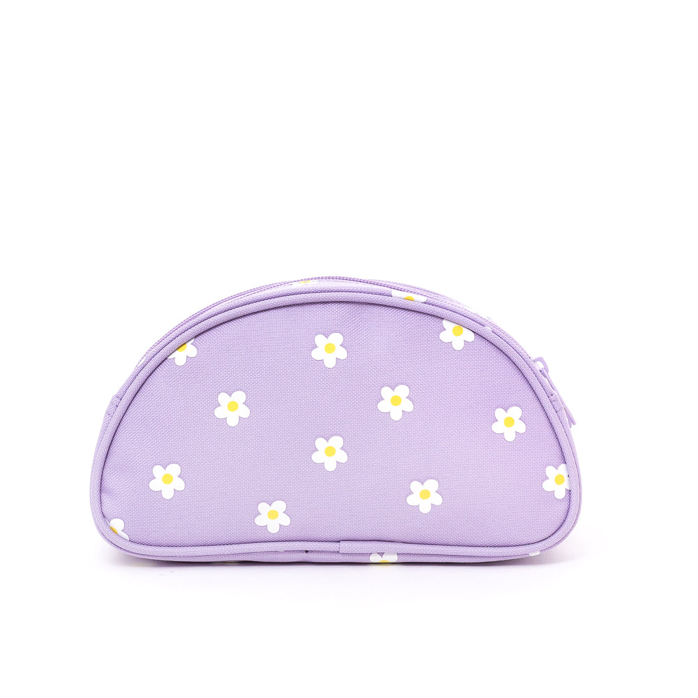 120996-51-ORO_MARGUERITE_ETUI_A_CRAYONS-03-ORO | DAISY HALF-MOON 2 ZIP PENCIL CASE-Kids Pencil Cases | Accessories-Yellow Shoes-Yellow Shoes