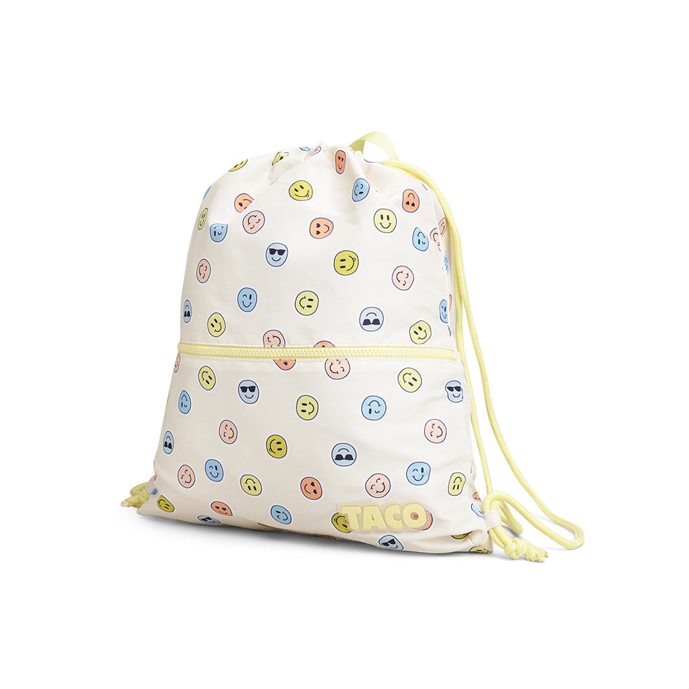 121147-21-TACOSMILEYSSHOEBAG-02-TACO I SMILEY SHOE BAG-Kids Shoe Bags | Accessories-Yellow Shoes-Yellow Shoes