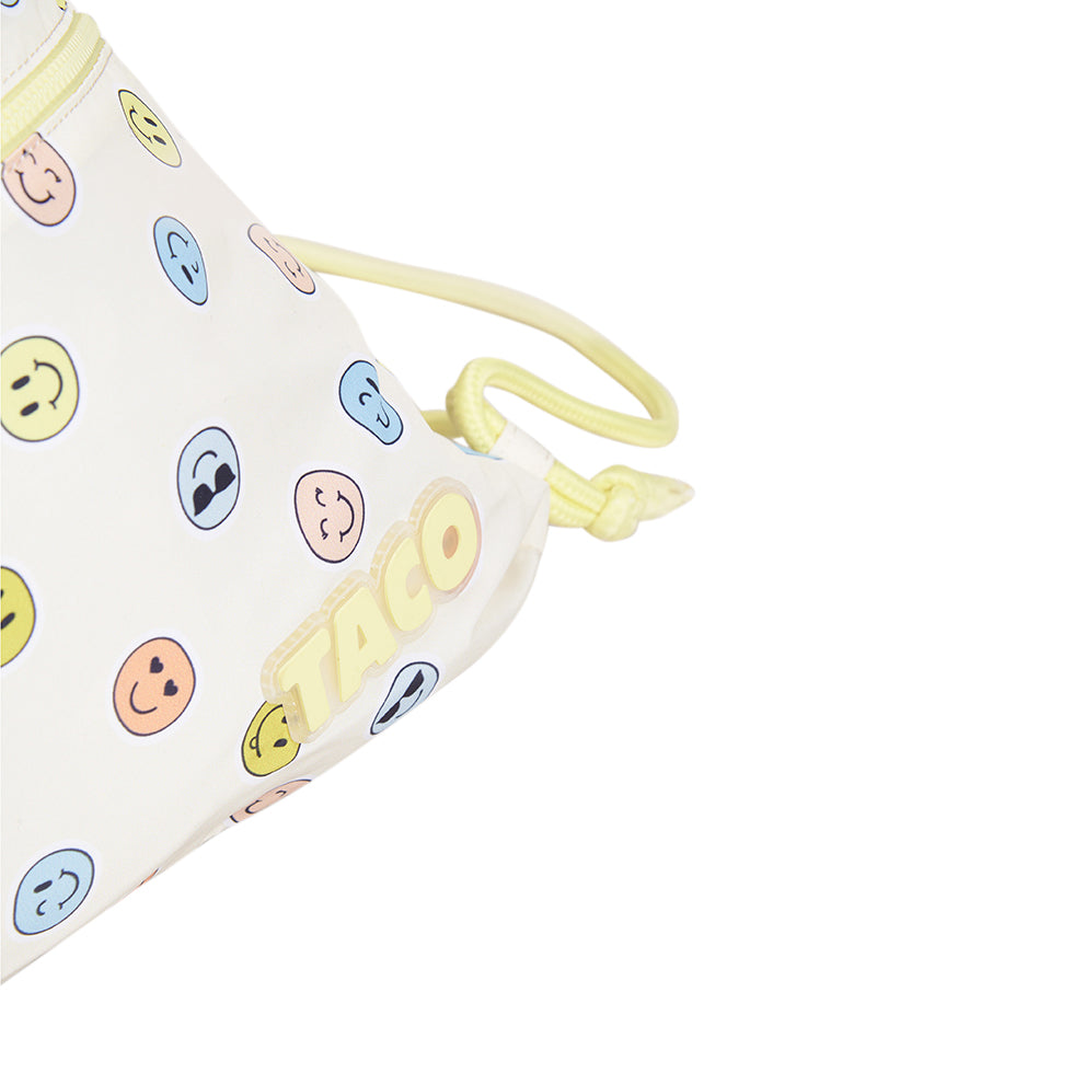 121147-21-TACOSMILEYSSHOEBAG-05-TACO I SMILEY SHOE BAG-Kids Shoe Bags | Accessories-Yellow Shoes-Yellow Shoes