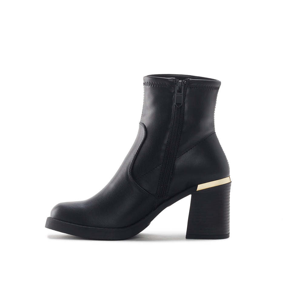 Yellow Shoes | Womens-Light Boots-Dress-Low Shaft & Med Heel | HILARIE | 