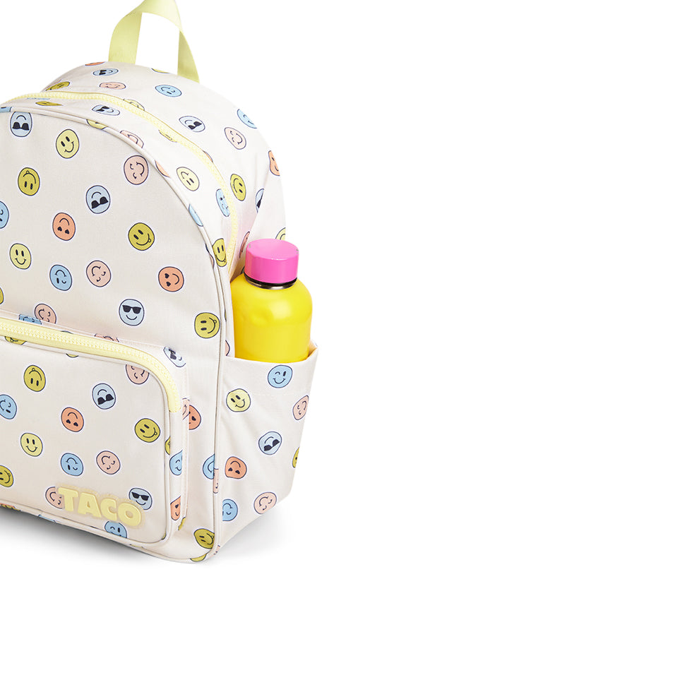 121248-21-TACOSMILEYSBACKPACK-06-TACO | SYDNEY SMILEY BACKPACK-Kids Backpacks | Accessories-Yellow Shoes-Yellow Shoes