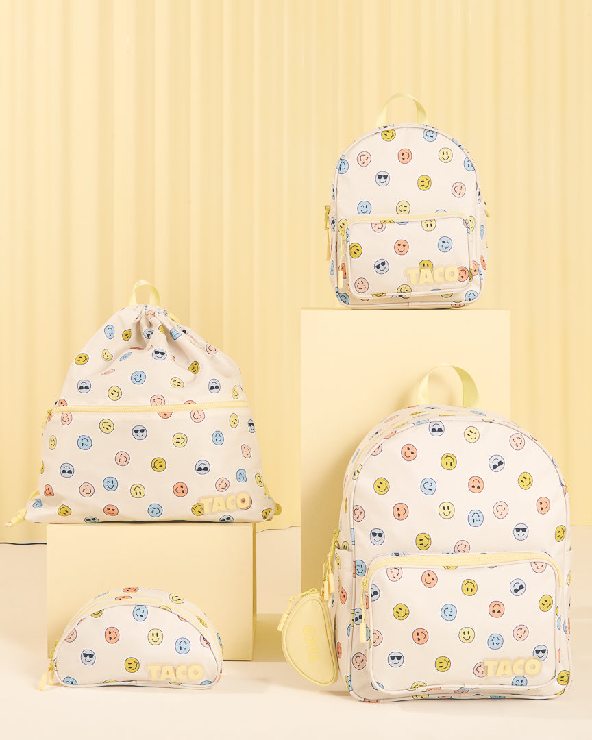 121248-21-TACOSMILEYSBACKPACK-08-TACO | SYDNEY SMILEY BACKPACK-Kids Backpacks | Accessories-Yellow Shoes-Yellow Shoes